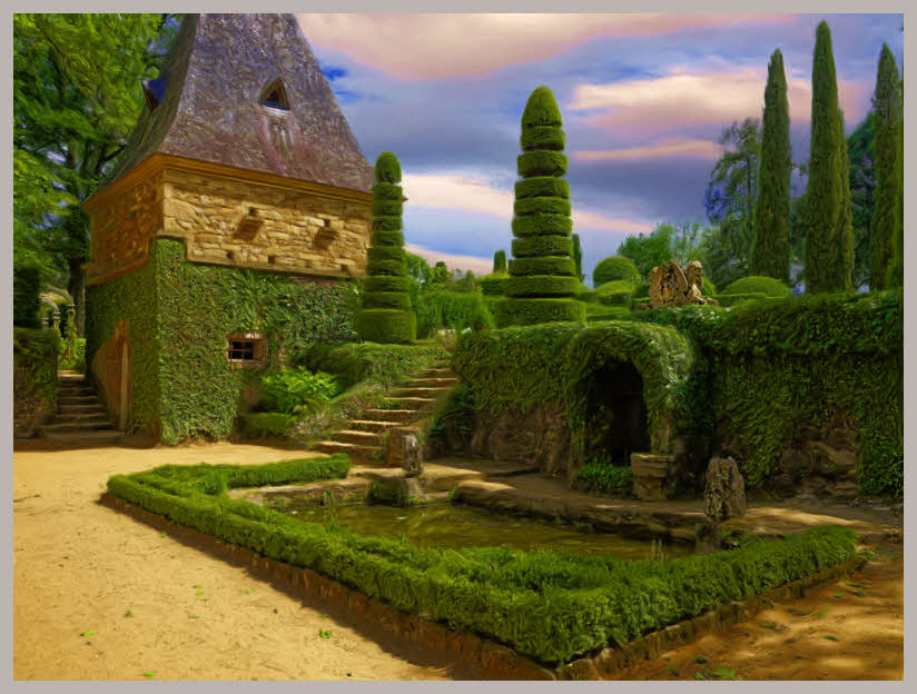 Eyrignac Gardens 2879_Painting